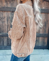 Corduroy Studded Jacket