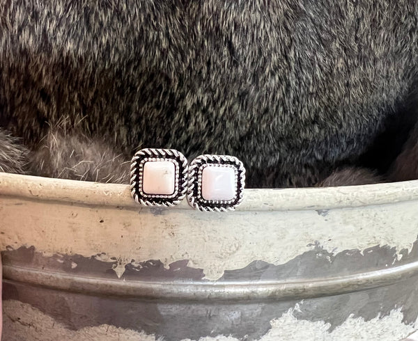 Square Stud Earrings