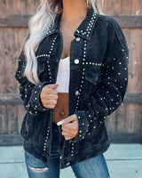 Corduroy Studded Jacket