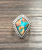 Arrowhead Gemstone Adjustable Ring