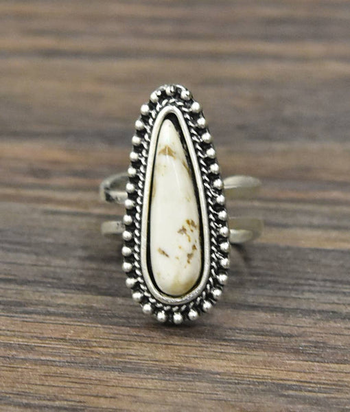 Long Oval Adjustable Ring