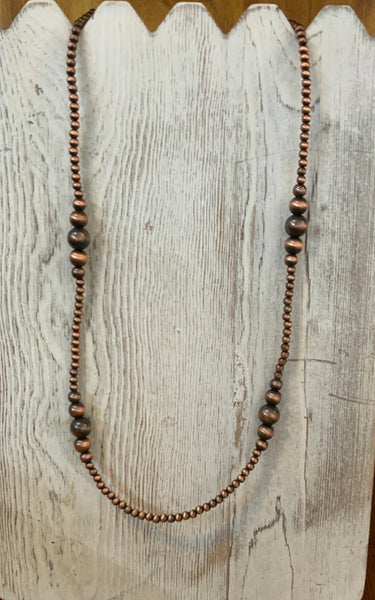 Copper Navajo Bead Necklace