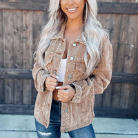 Corduroy Studded Jacket