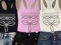 Western Boot Stitch Tank Top