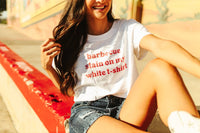 Barbecue Stain Boxy Crop Graphic Tee