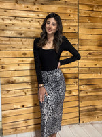 Leopard High Waisted Skirt