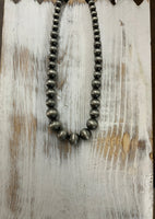 Graduated Burnished Bead Necklace