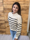 Striped Ribbed Sweater