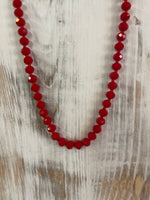 Crystal 60 inch bead necklace