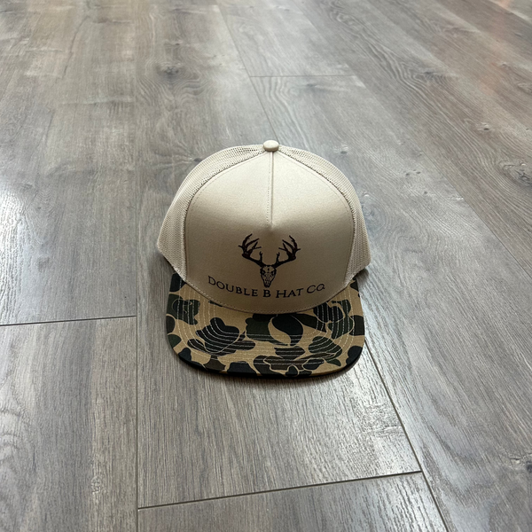 Double B Hat Co. Camo Bill Hat