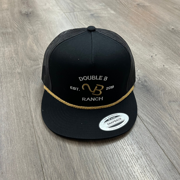 Double B Hat Co. Branded Gold Captains Hat