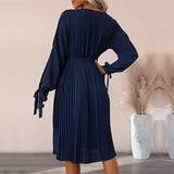 Navy Long Sleeve Dress